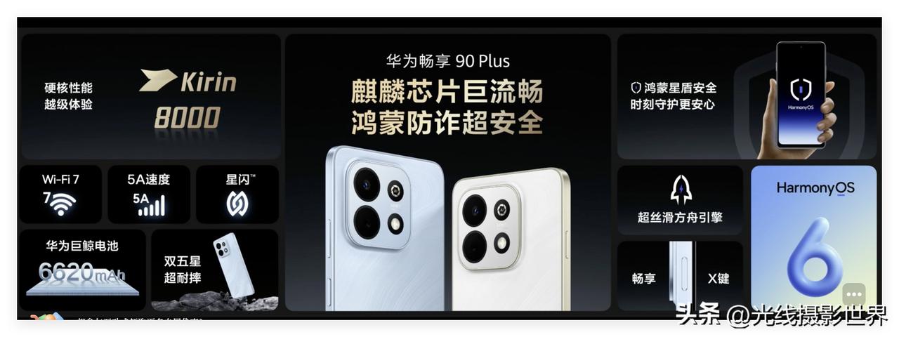 华为王者归来，低价手机也搭载麒麟芯片啦！3月23日，搭载麒麟8000A的华为畅享