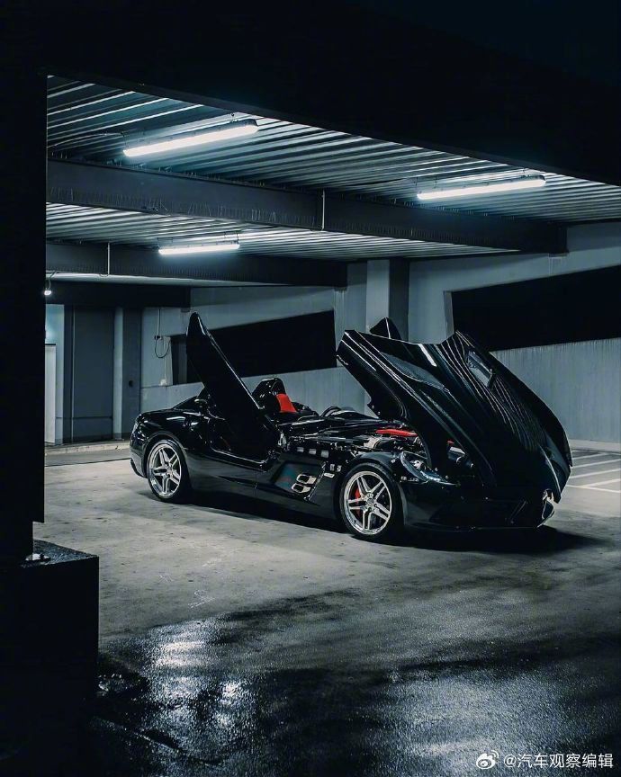黑色诱惑，经典车之梅赛德斯SLR Stirling Moss！ 汽车