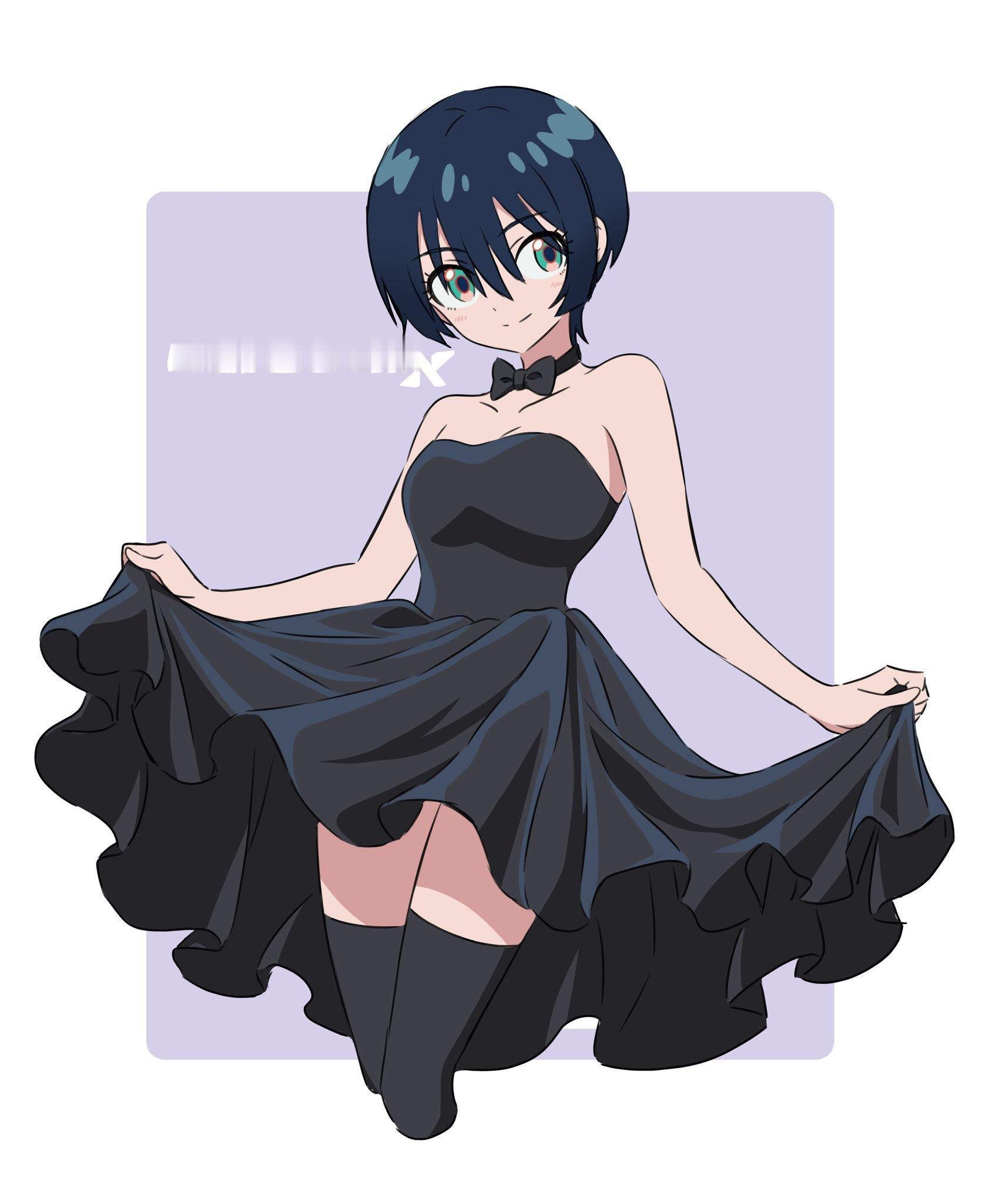 黑发黑礼服玛秋（via チバサ）高达跨时之战 ​​​