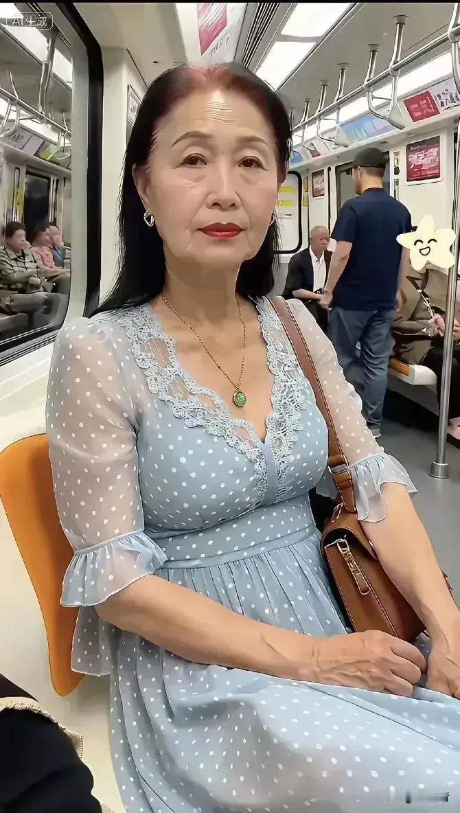 眼睛看过来，70岁的老姐姐穿漂亮衣裳，你羡慕吗？

老人家70岁了，将自己打扮的