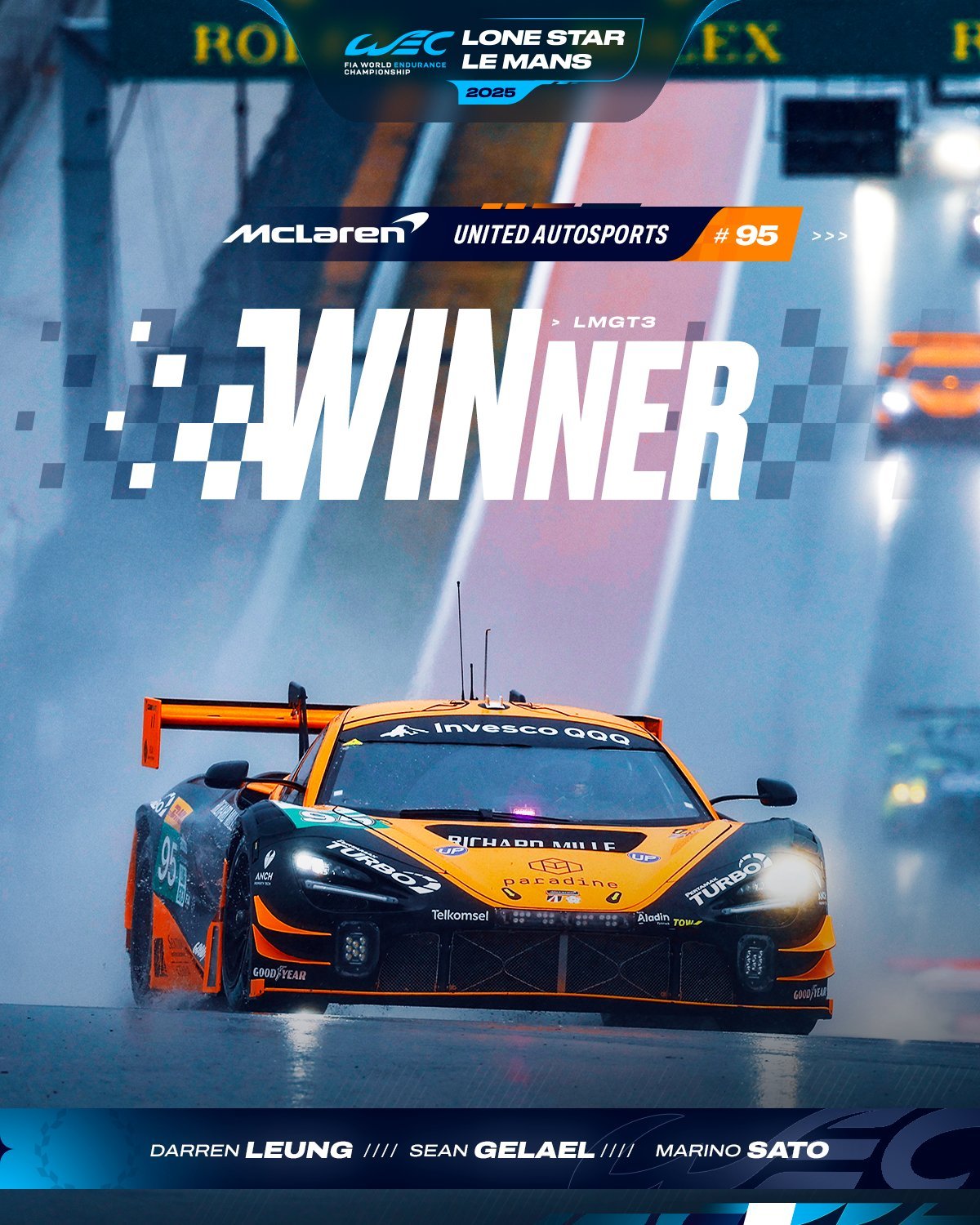 迈凯伦首次获得LMGT3冠军🏆WEC孤星勒芒 ​​​