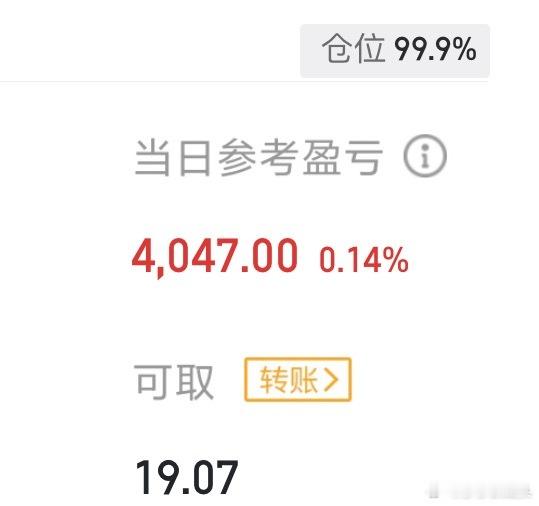 13号收盘了，今天大盘创下本轮的新高，可惜的是与我无关，莎莎今天只盈利了4047