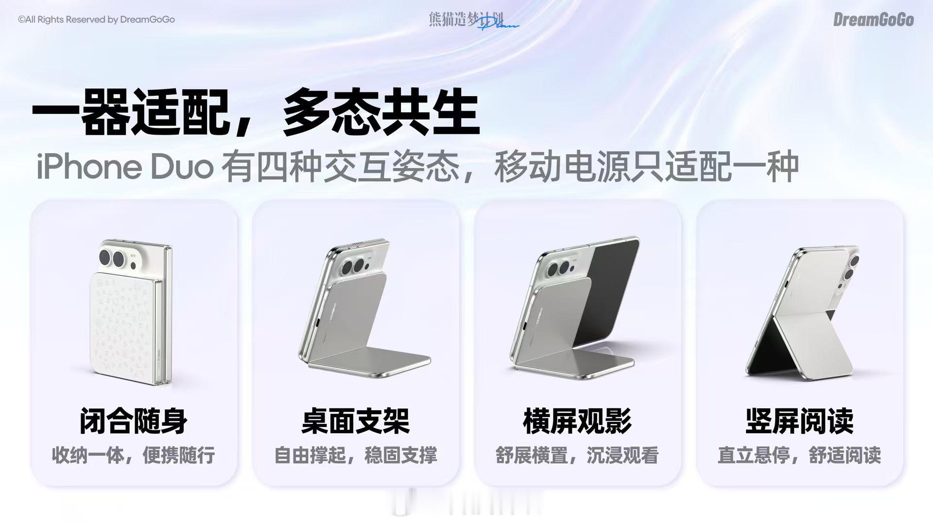 熊猫造梦计划 折叠屏手机连充电宝都要专门定制了！PANDAER专门给 iPhon