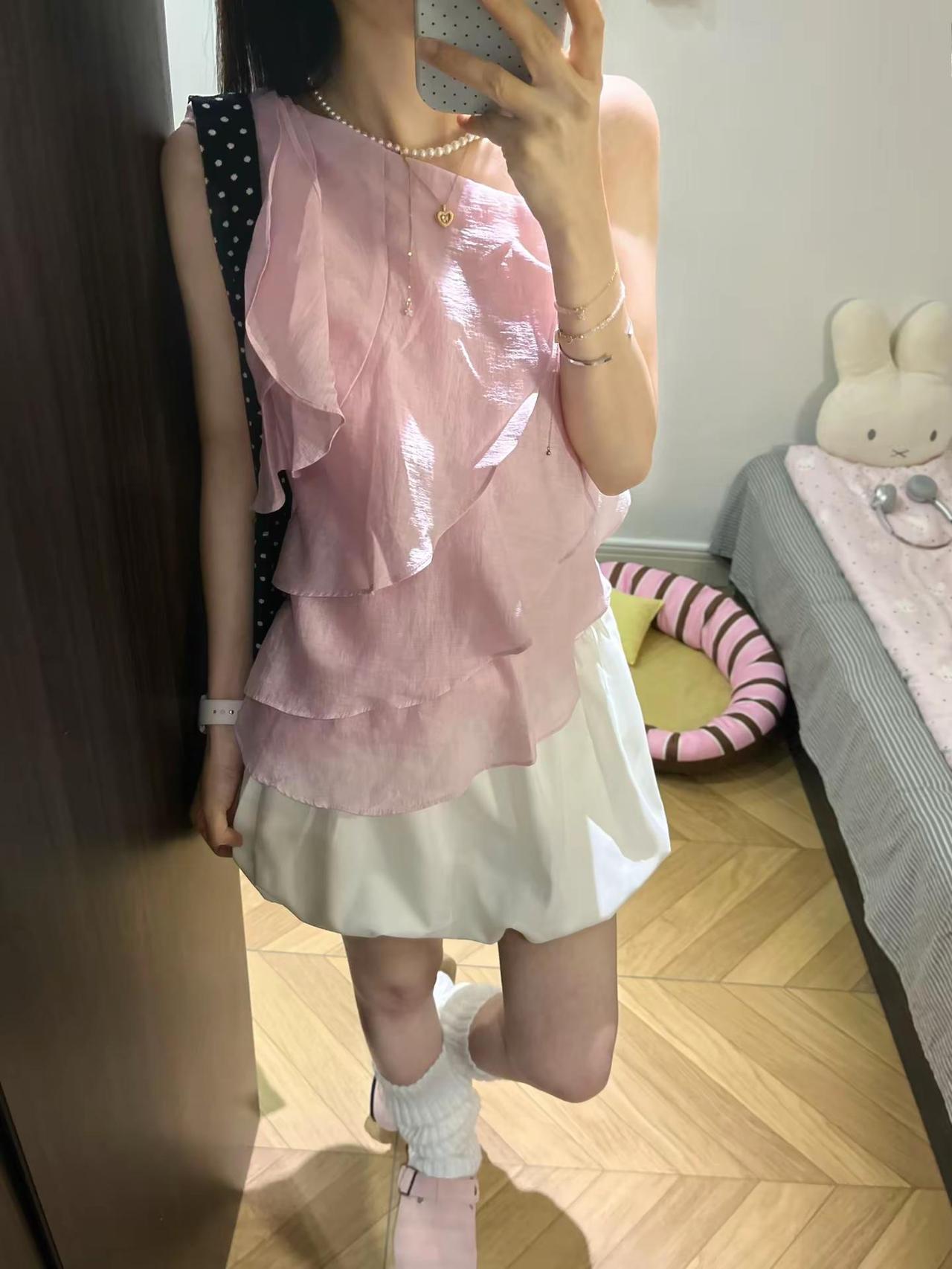 150 72丨小个子夏天粉色穿搭。当我学会穿搭的万能配色时 150小个子穿搭 少
