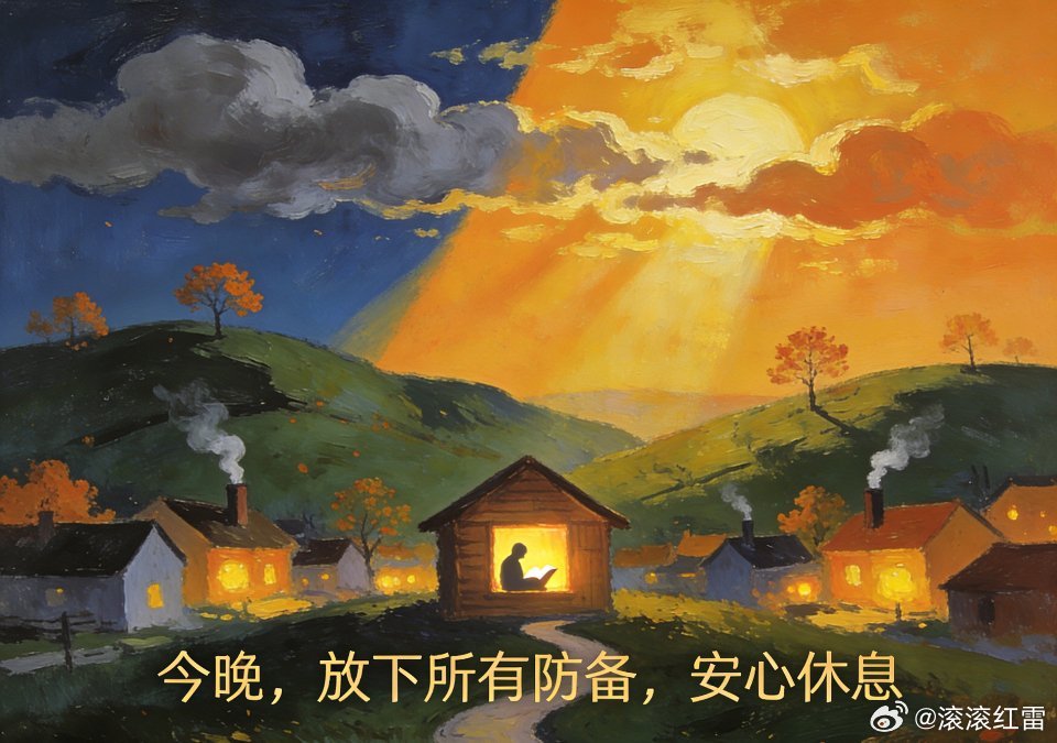 今夜，放下所有防备，安心睡觉，晚安 