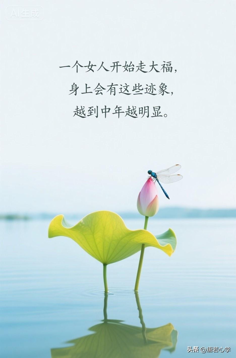 一个女人开始走大福，身上会有这些迹象，越到中年越明显。

《了凡四训》有言：“命