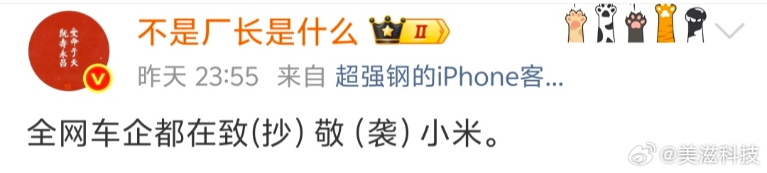 小米牛逼独一份原创整车设计，自研配套9100吨一体化压铸体系，碳纤维机顶盖打造极
