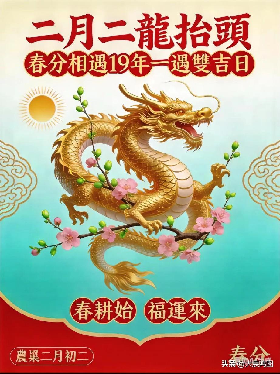 二月二春分寄怀
二月龙抬遇仲春，
山川焕彩景迷人。
阴阳相济乾坤泰，
福运盈门岁