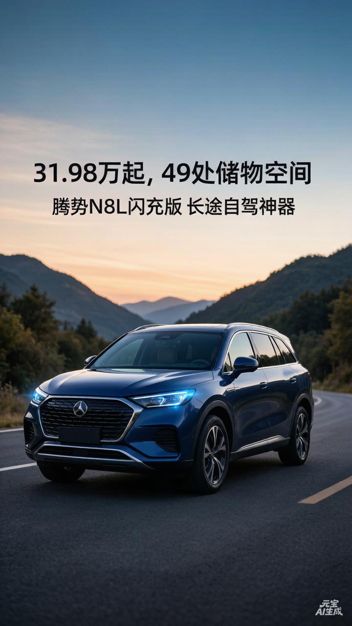 31.98万起，49处储物空间，腾势N8L闪充版长途自驾神器
 
很多人选家用S