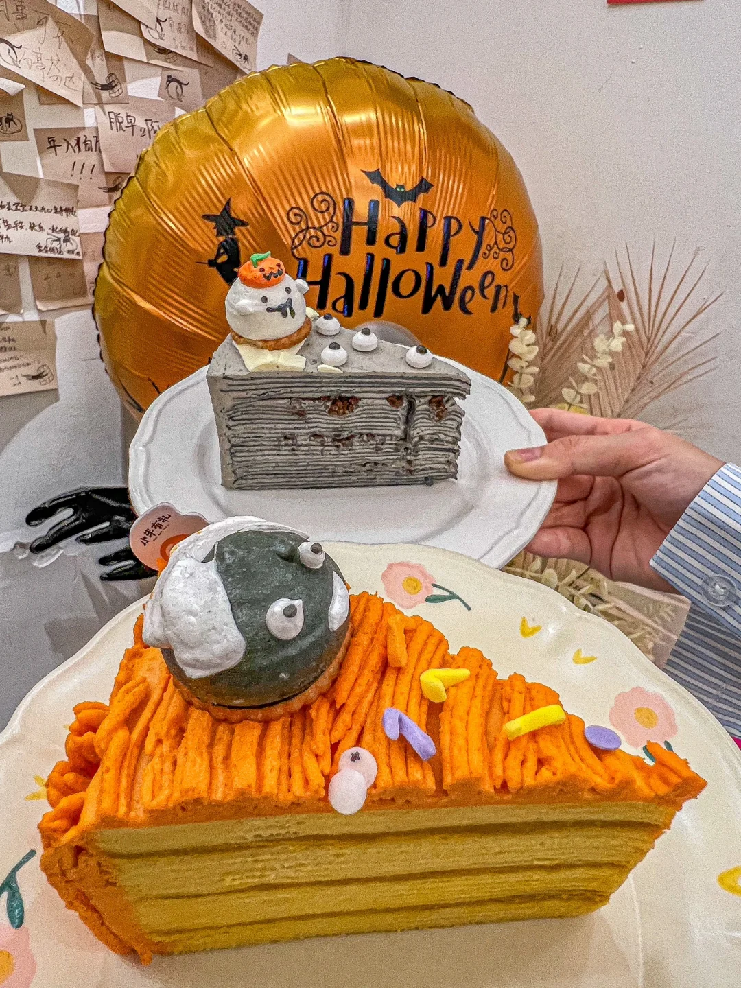 又在体育西！万圣节千层蛋糕我先吃啦🎃