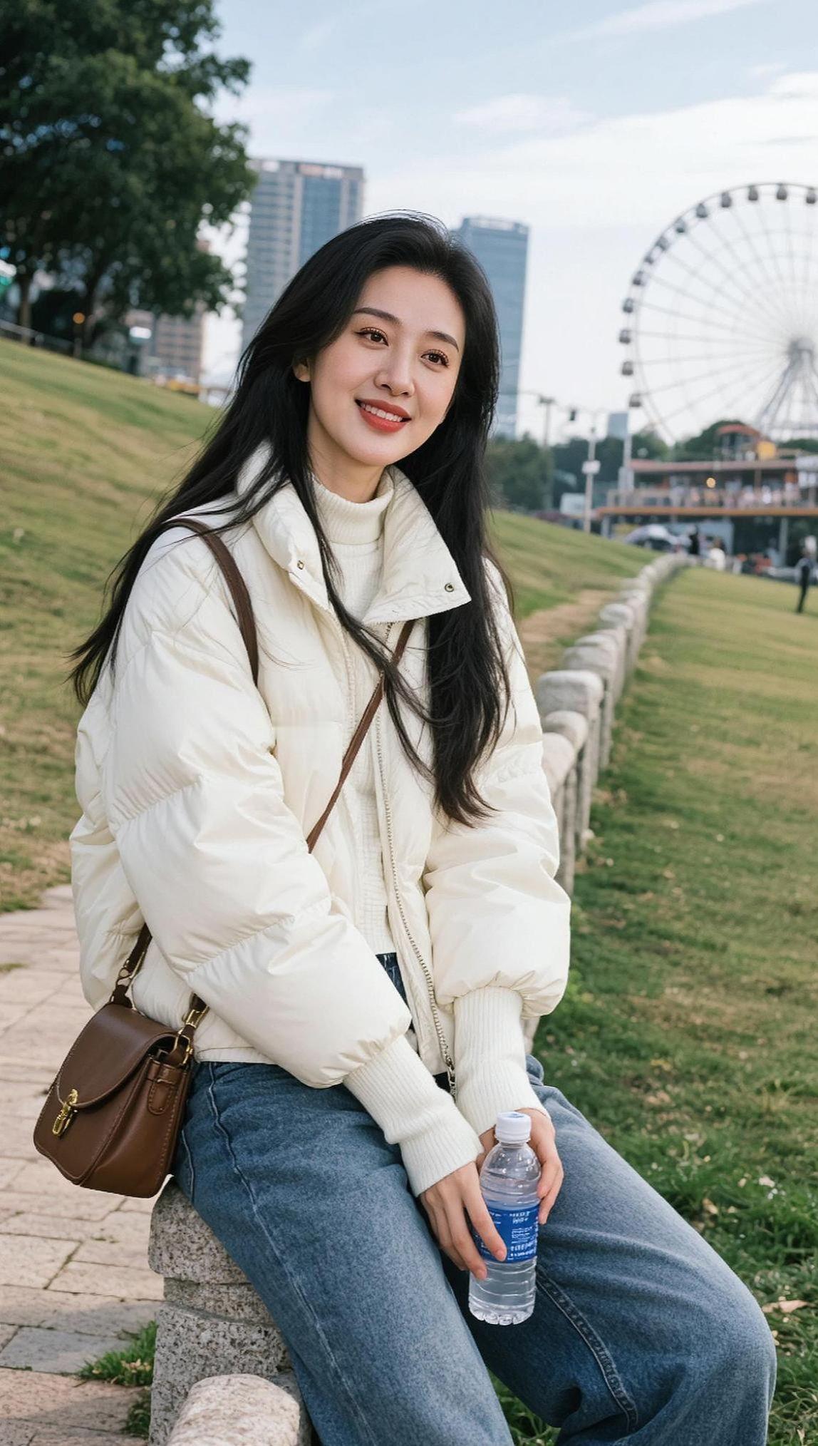 AI浅冬生活照 抖音ai创作 AI扩图 少女写真 颜值在线