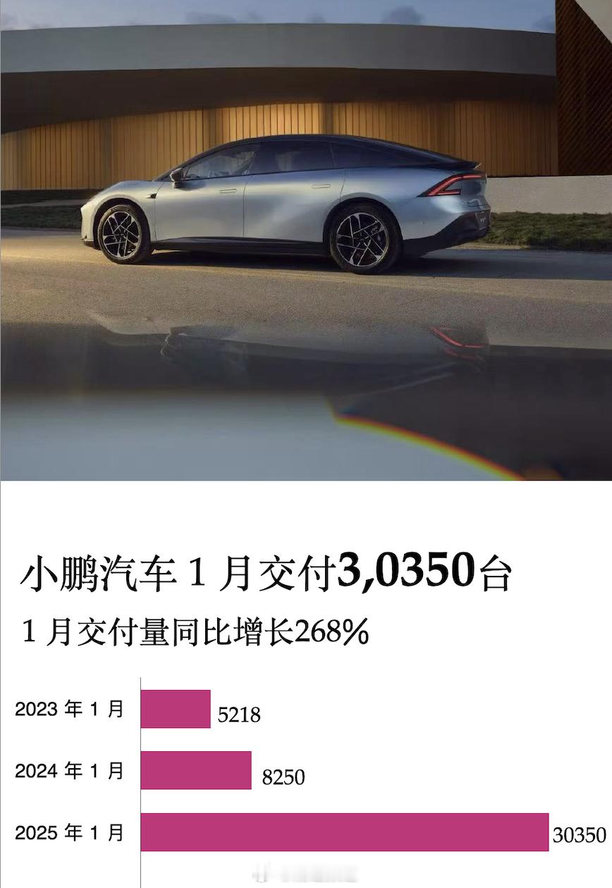 2024年1月份，小鹏汽车共计交付新车5218台2024年1月份，小鹏汽车共计交