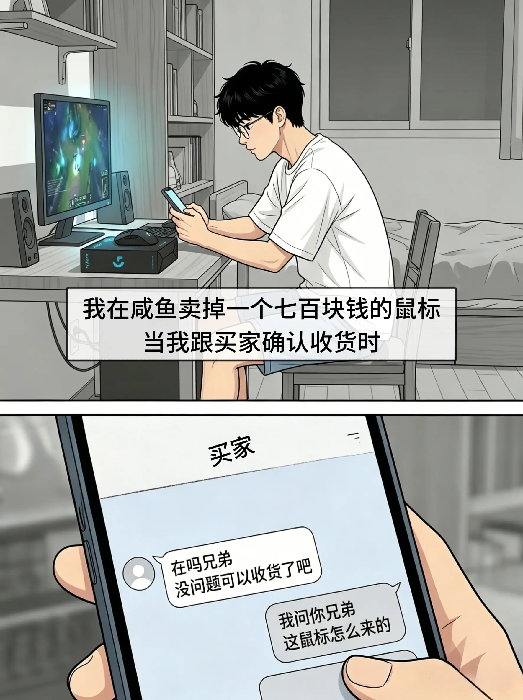 转手卖掉她送的礼物时，会有一丝愧疚吗？你丢的不只是一个鼠标，还有少女热烈的真心