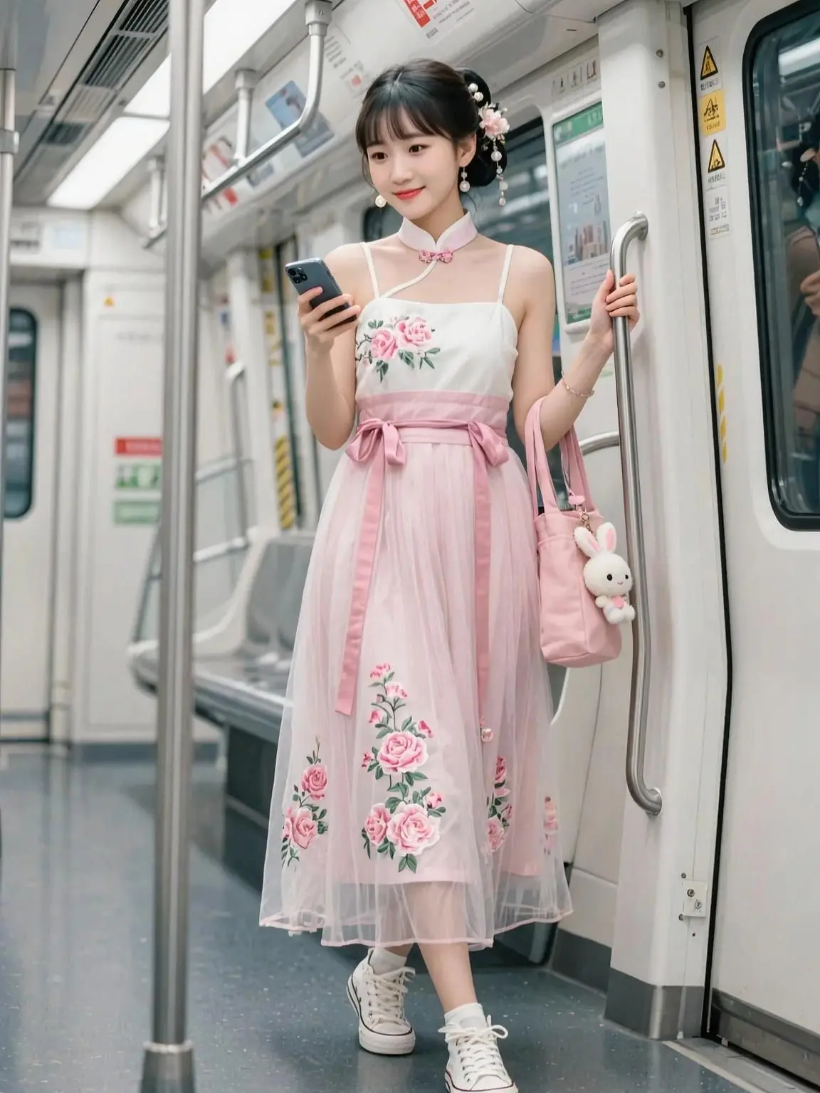 AI清新汉服随拍 ai创作