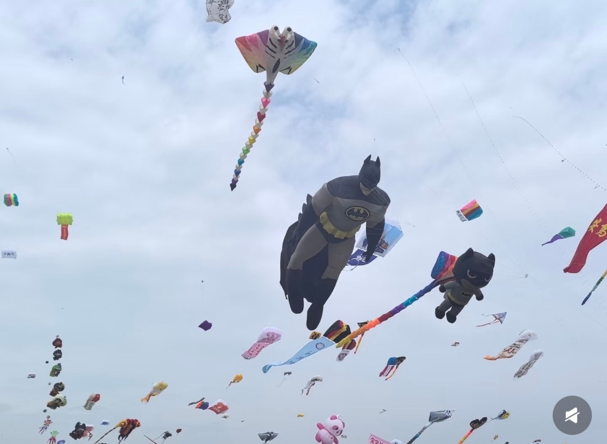 第一次见会搭讪的风筝第一次用社牛评价一个风筝真的要被潍坊风筝节里的黄色风筝笑死了