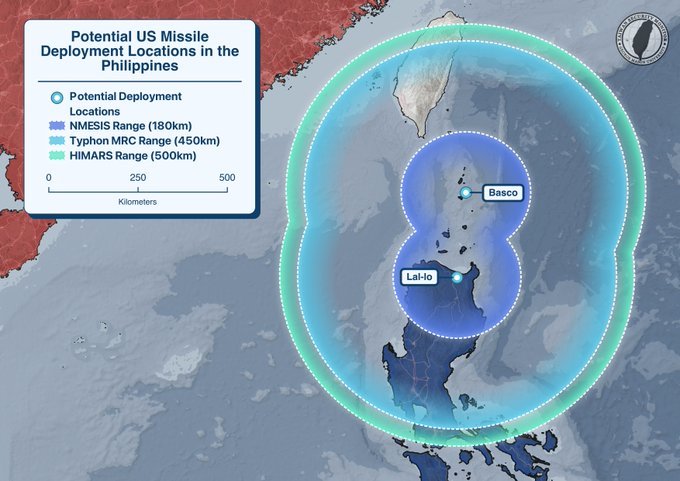 美国承诺在菲律宾部署更多的导弹和无人机，主要包括：海军陆战队远征舰拦截系统（射程