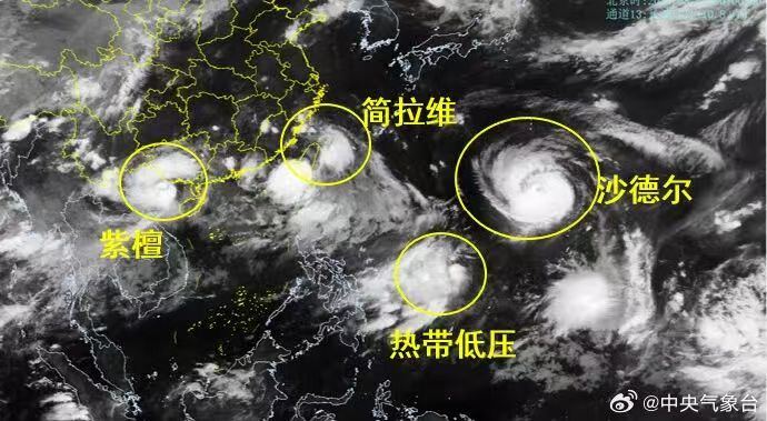三台共舞！“沙德尔”正在靠近，后期路径存变数