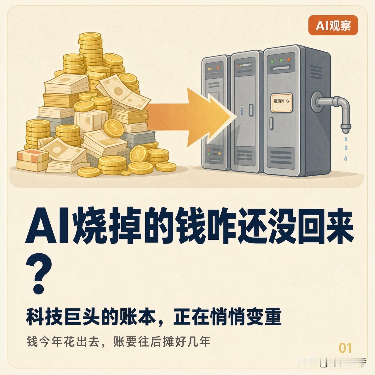 AI花钱如流水，科技巨头的账本悄悄变了

科技公司以前讲"轻资产、来钱快"，现在