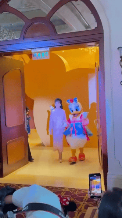 赵雅芝携儿子黄恺杰现身上海迪士尼。两人游玩多个项目，笑容满面，温馨满溢。网友偶遇
