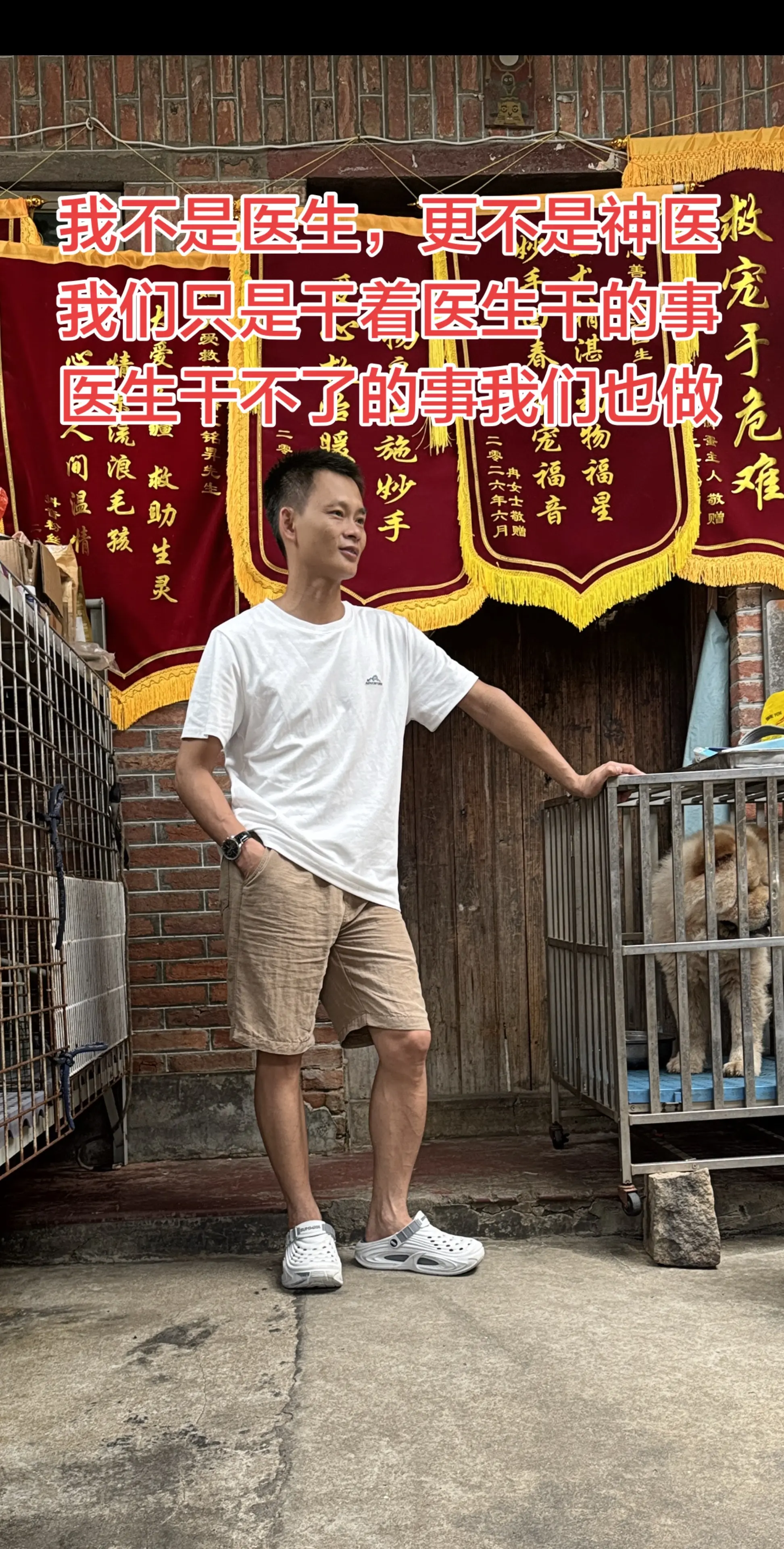 我不是医生，更不是你们口中说的神医，我只是一个救助皮肤病严重流浪狗的博...