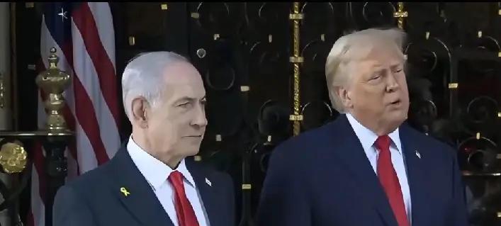 特朗普谈普京住所遭袭击：

特朗普与内塔尼亚胡会见时接受媒体采访，在被问及普京官