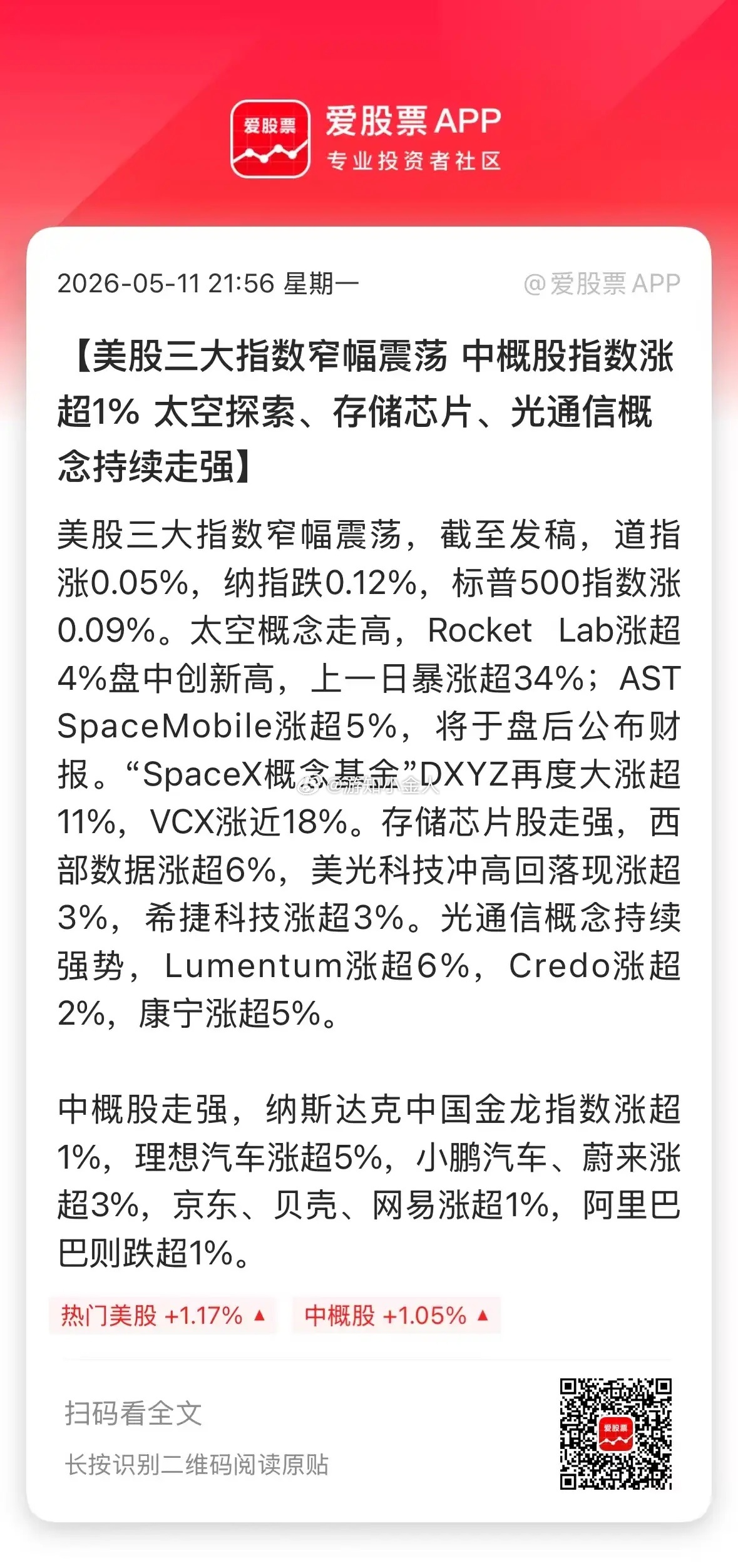 今晚美股开盘，美光科技、高通、英特尔、AMD等芯片股再次刷新历史新高！这也太疯狂