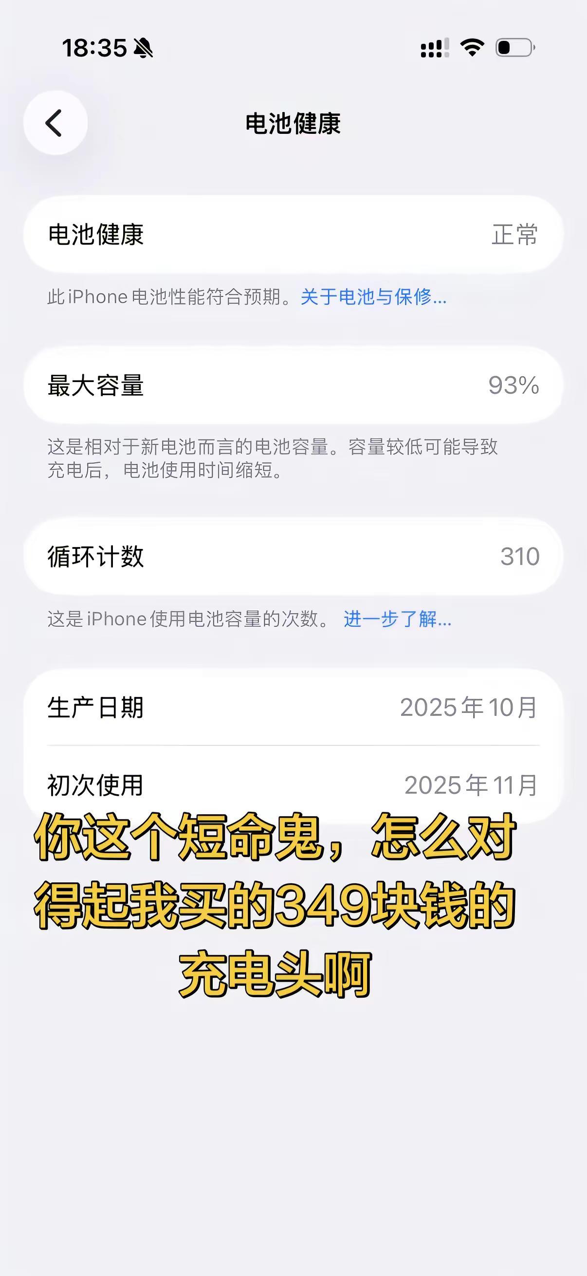 苹果手机电池寿命