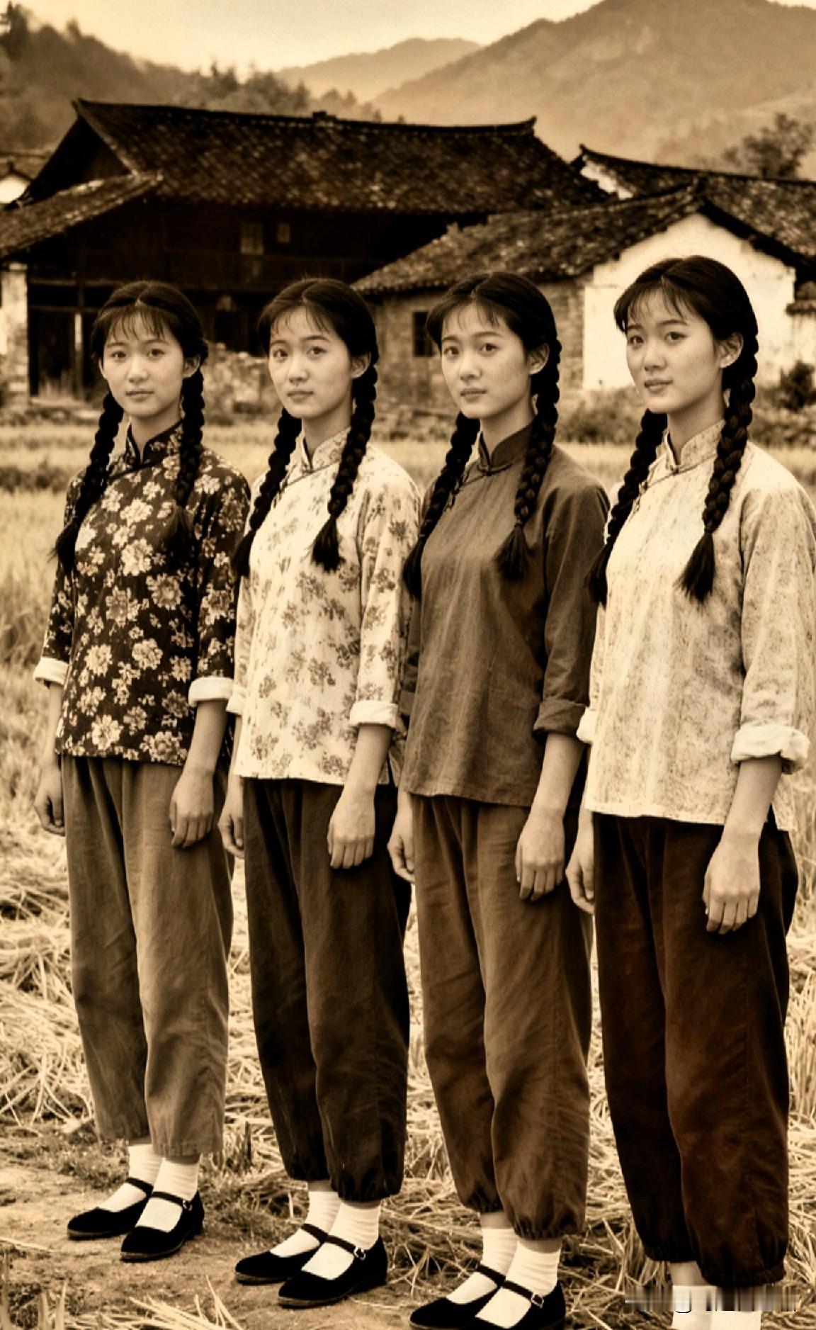 这四个姐妹处在什么年代?年代感 旧照片 高清美女 
 
谁的DNA狠狠动了？！这