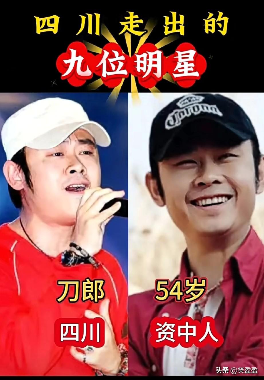 看看四川走出的9位明星都有谁？