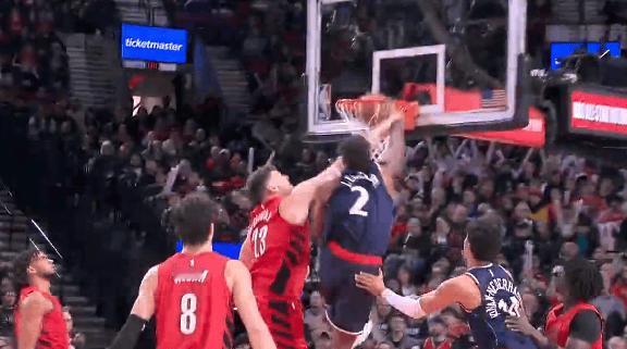 伦纳德出场41分钟，连续12场得分上20，连续罚中50球命中率联盟第一
 
今日