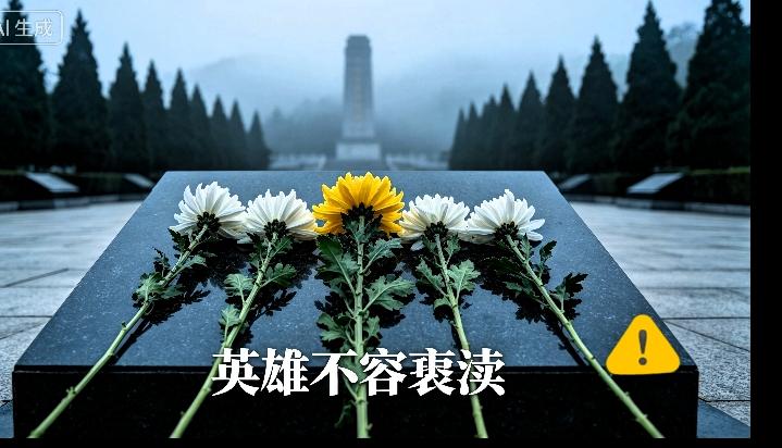 不仅要严惩站在石碑上的女子，一同拍摄的人也应当严肃处理。
我们不仅要敬畏英雄，更