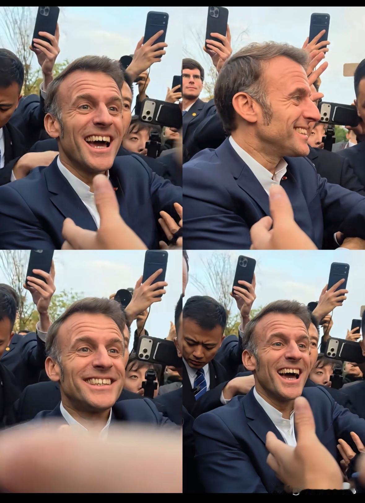 直接给干懵了
马克龙带来的这帮法国老乡
这回在成都算是彻底开了眼，活脱脱像是“刘