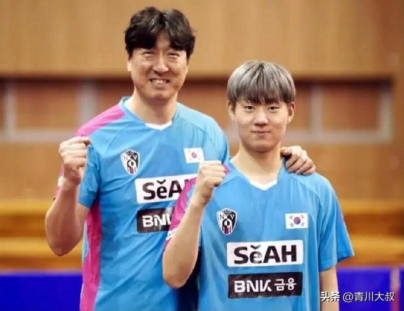 笑死我了！这次伦敦世乒赛，韩国总教练吴尚垠把两个左手将林钟勋和赵大成砍掉了，
让