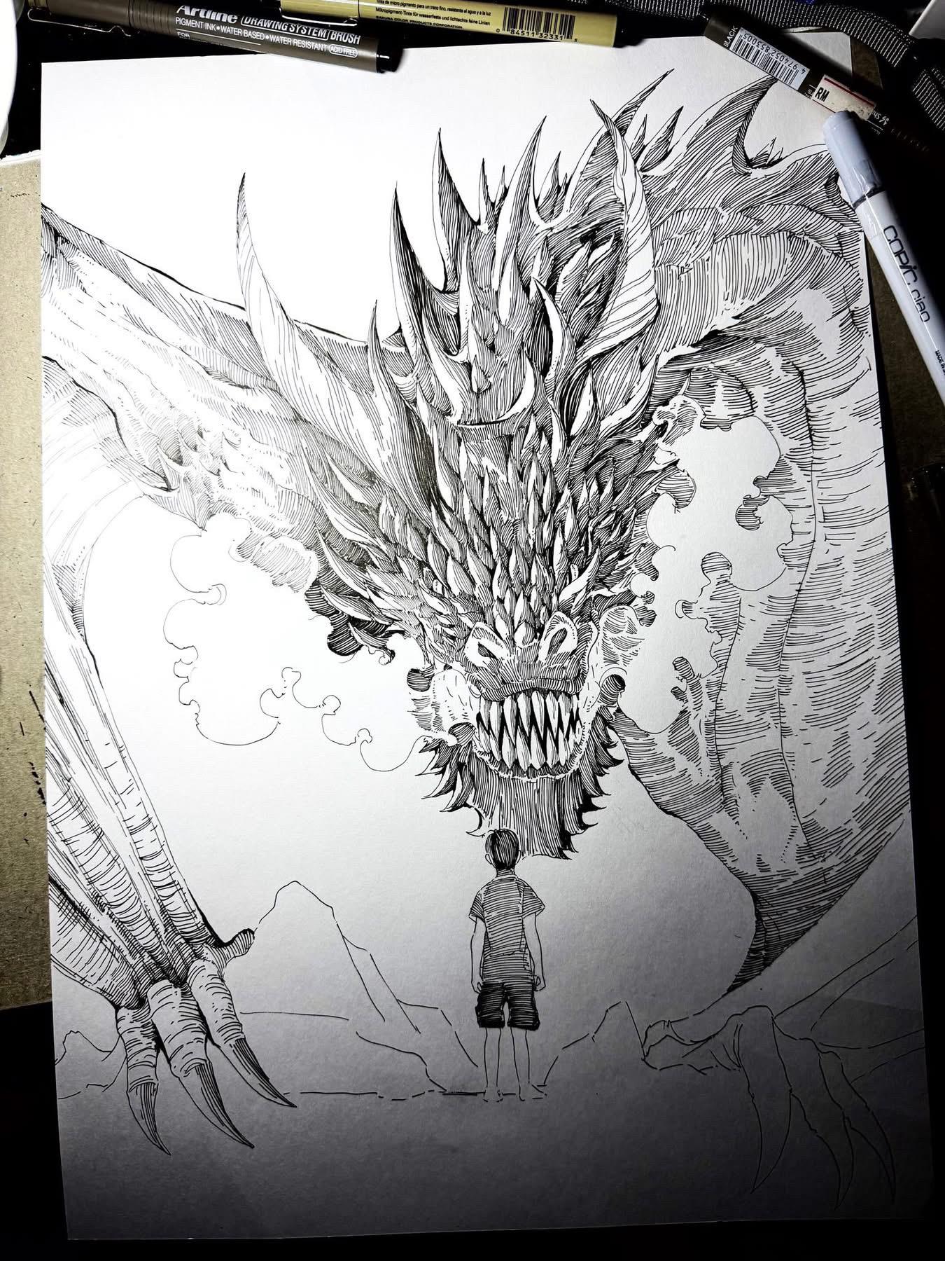 随便画。我已经把该画的素材榨干画完了，想了两天，坐在桌子上，就随便打个...