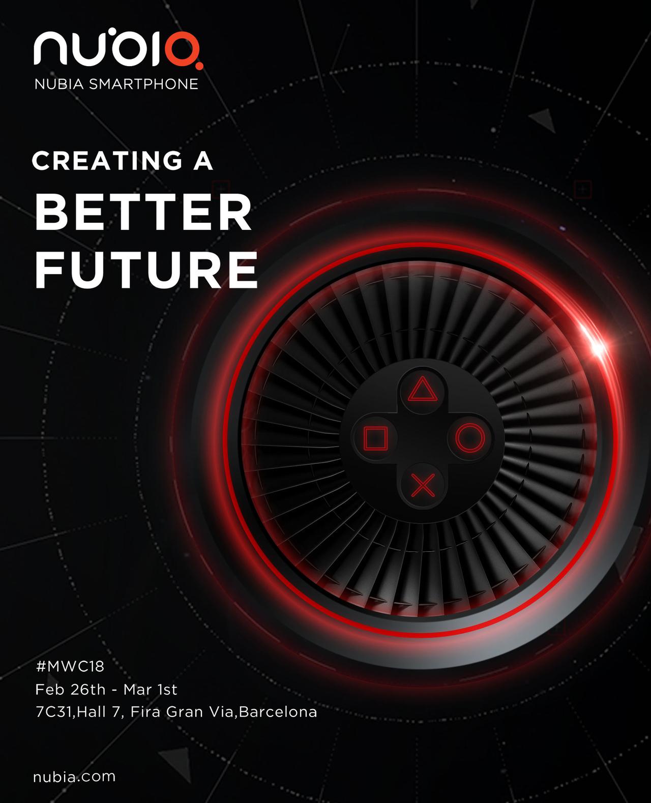 这下可以确定了，努比亚要在MWC2018上发布的是游戏手机！
此处手动@ 小米投