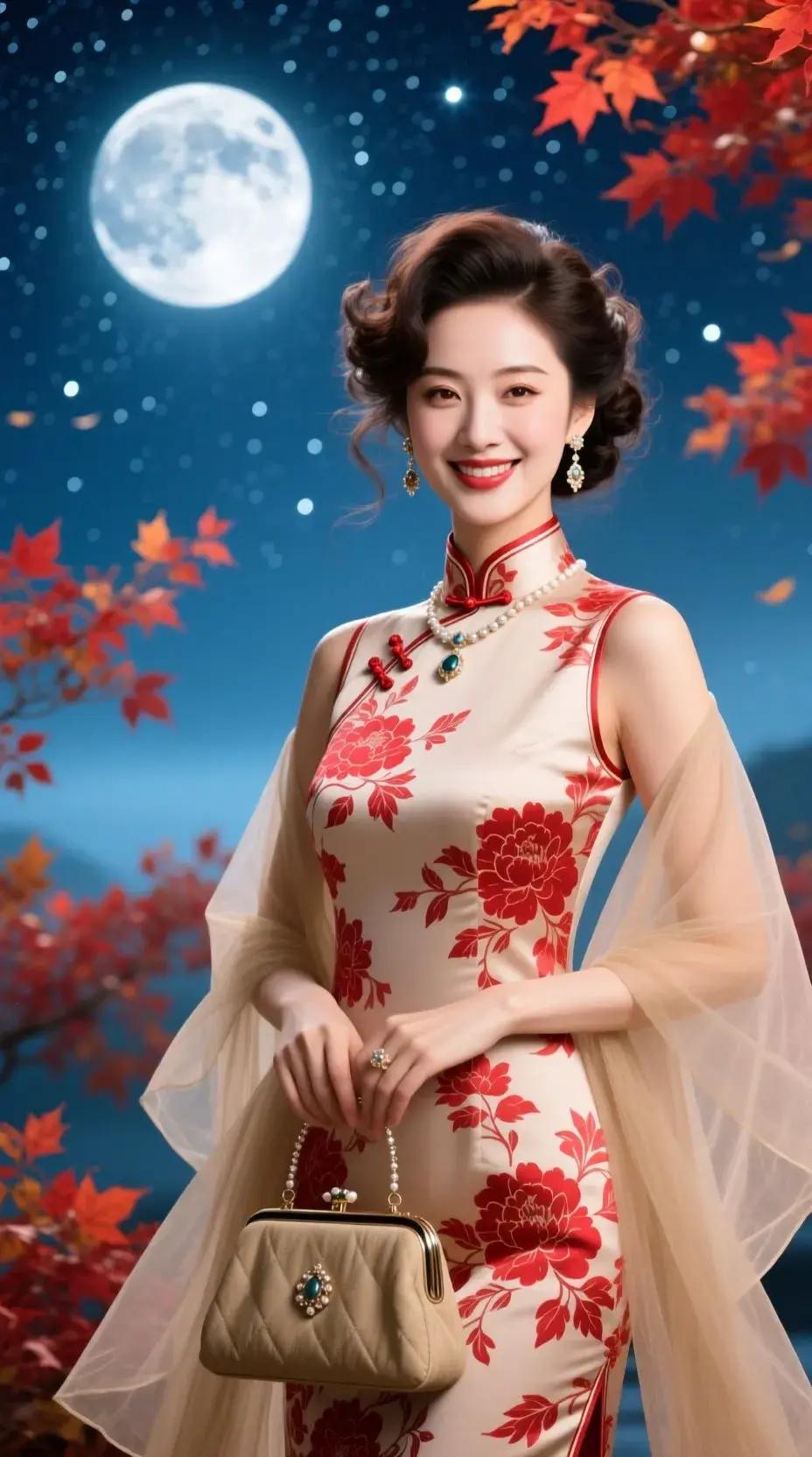 上联：诗题红叶传幽意
下联：笔绘梨花动真情