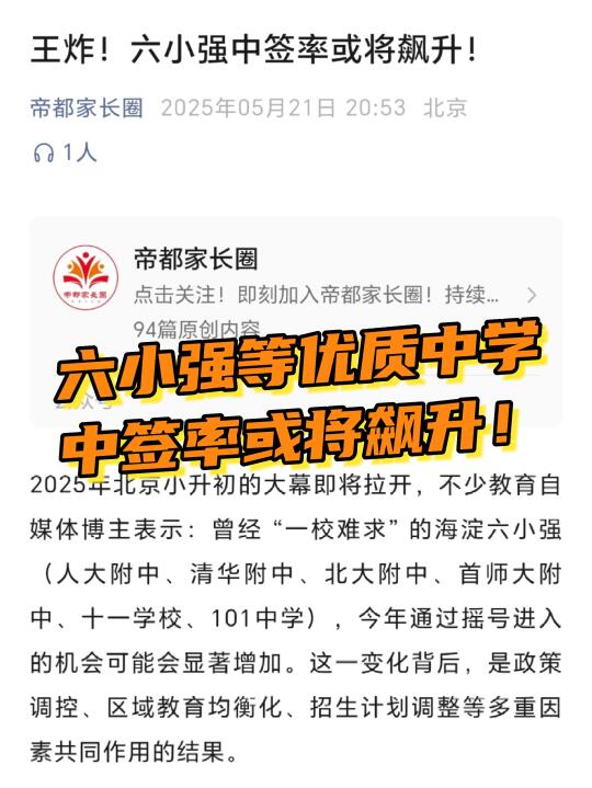 今年，六小强中签率或将飙升！