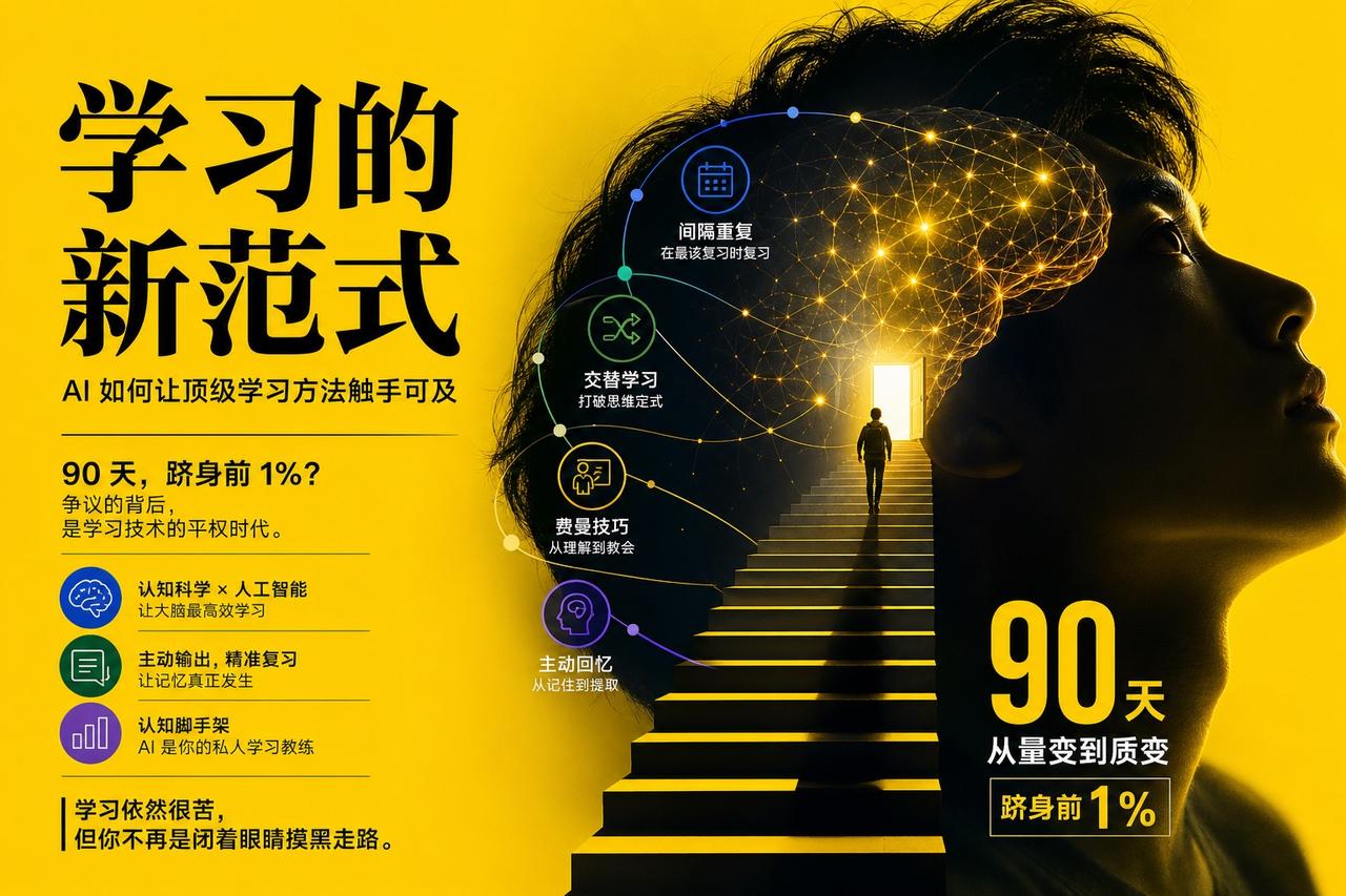 【一句提示词用AI重塑学习的底层逻辑】

最近 Mustafa 分享的那个“神经