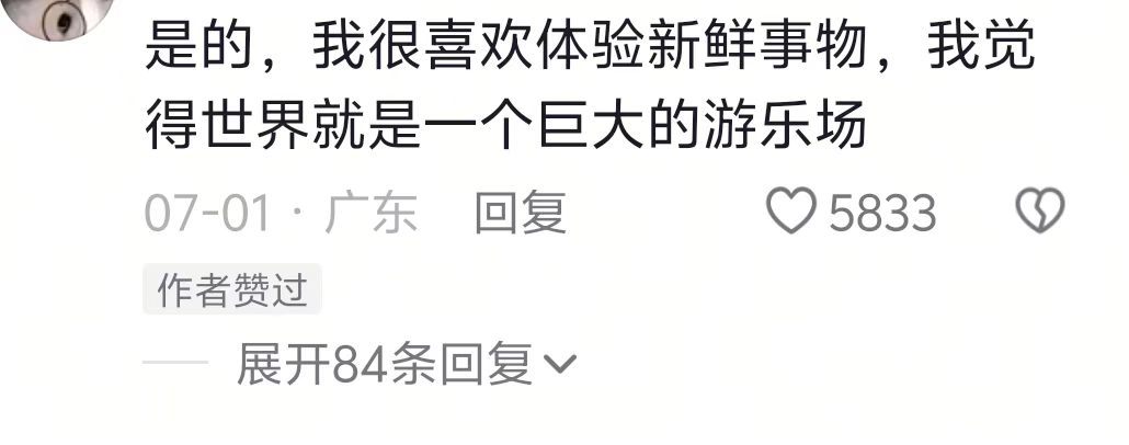 世界就是一个巨大的游乐场，干什么干得好的初衷都是觉得好玩 
