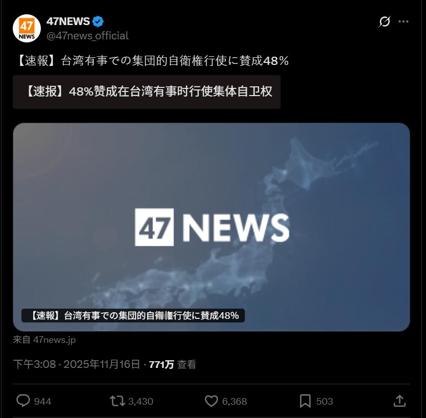 🔻大量日本人围绕这个48%的调查数字吵架。🔻一些日本人认为这个数字是假的。?