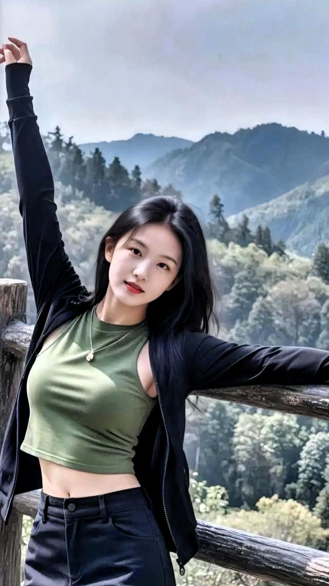 上联：绿水欢淌幽谷间
下联：白云闲卧碧峰巅
赏析：上联写绿水流淌，发出欢快的响声