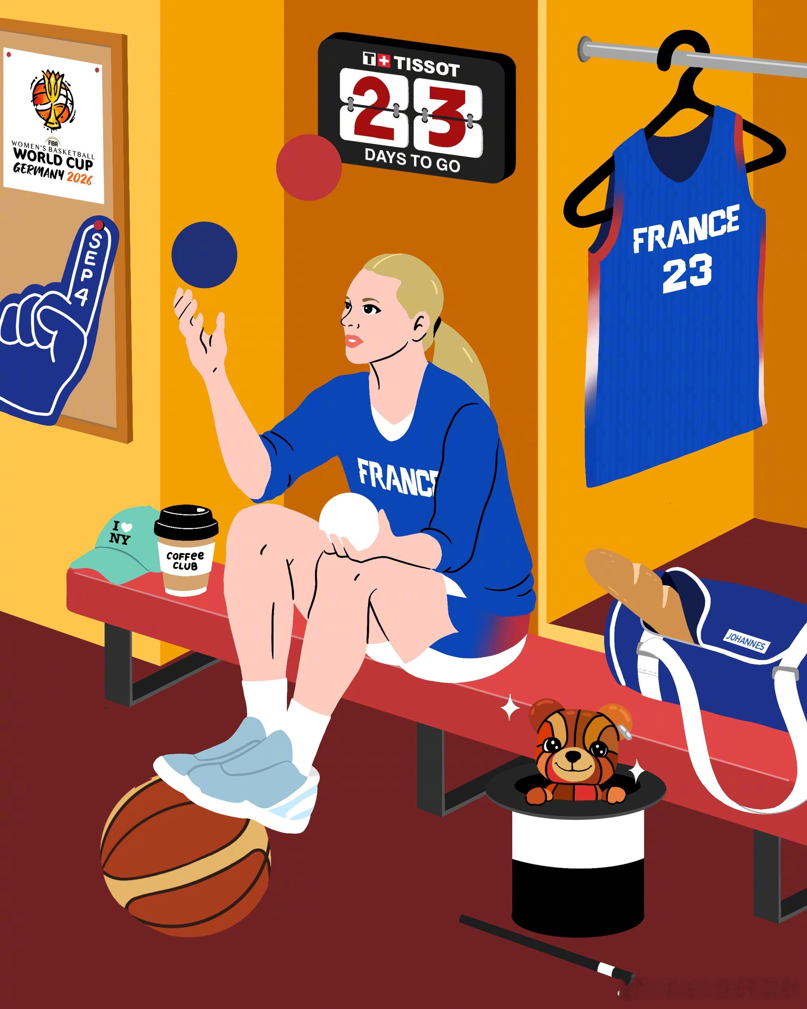 两位2️⃣3️⃣号球星，两位外线顶级攻击手2026 女篮世界杯 倒计时2️⃣3️