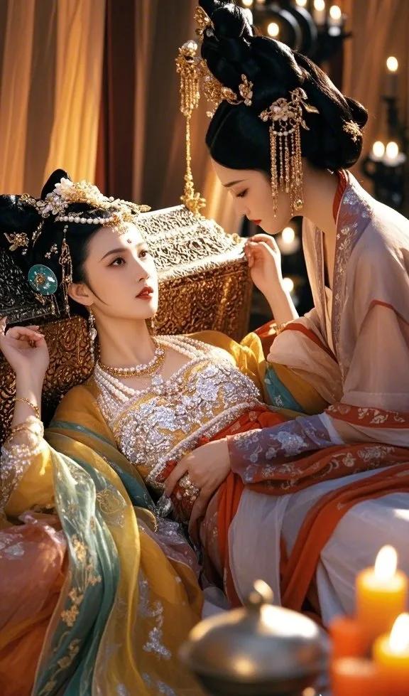 穿越时空的古代美人，华丽服饰与精致妆容的完美结合。古装美人风采录 古装美人风采 