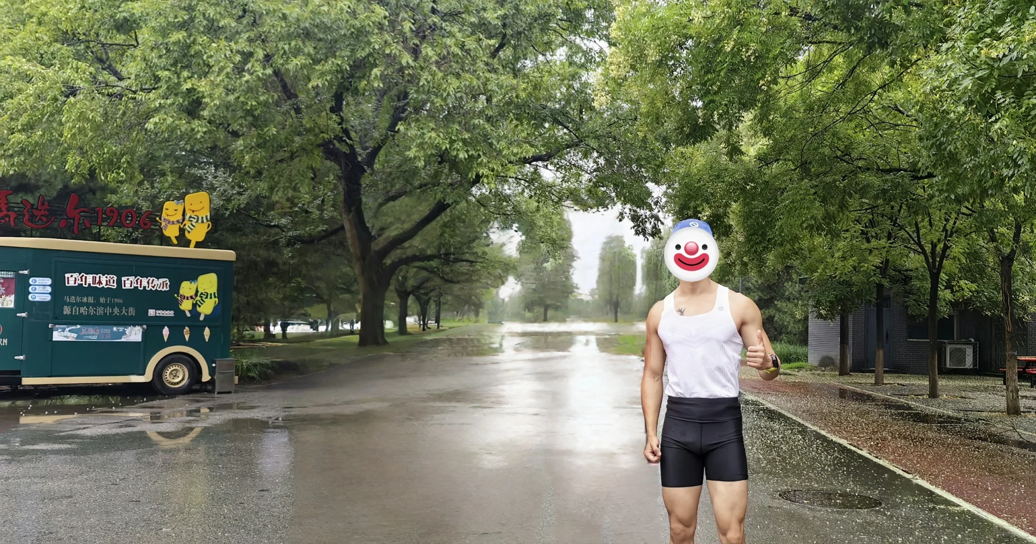 夏天总要淋雨跑一次⛈️⛈️⛈️