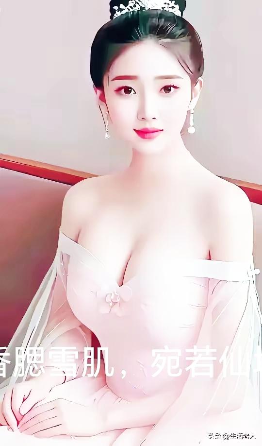 宛若仙子，肤如凝脂，美不胜收！