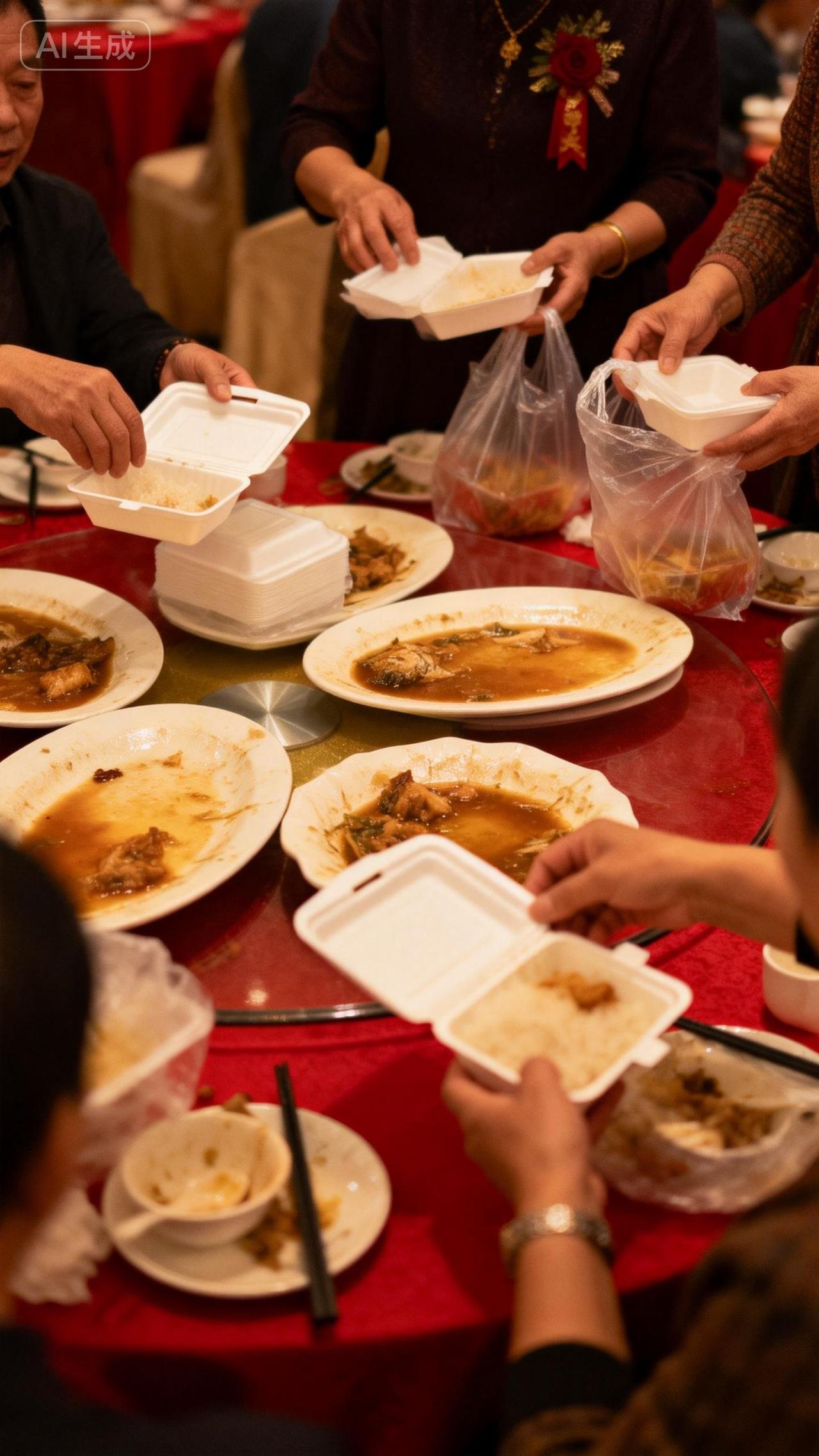 有人会笑话那些吃完饭打包的人吗？我不会，因为每个人的习惯不同。有的人喜欢节约，有