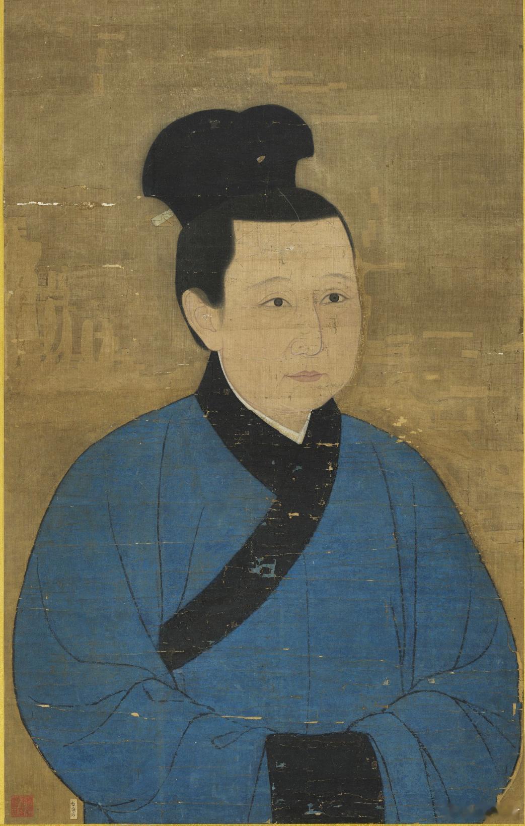 哲宗后坐像图，台北故宫博物院/藏 ​​​