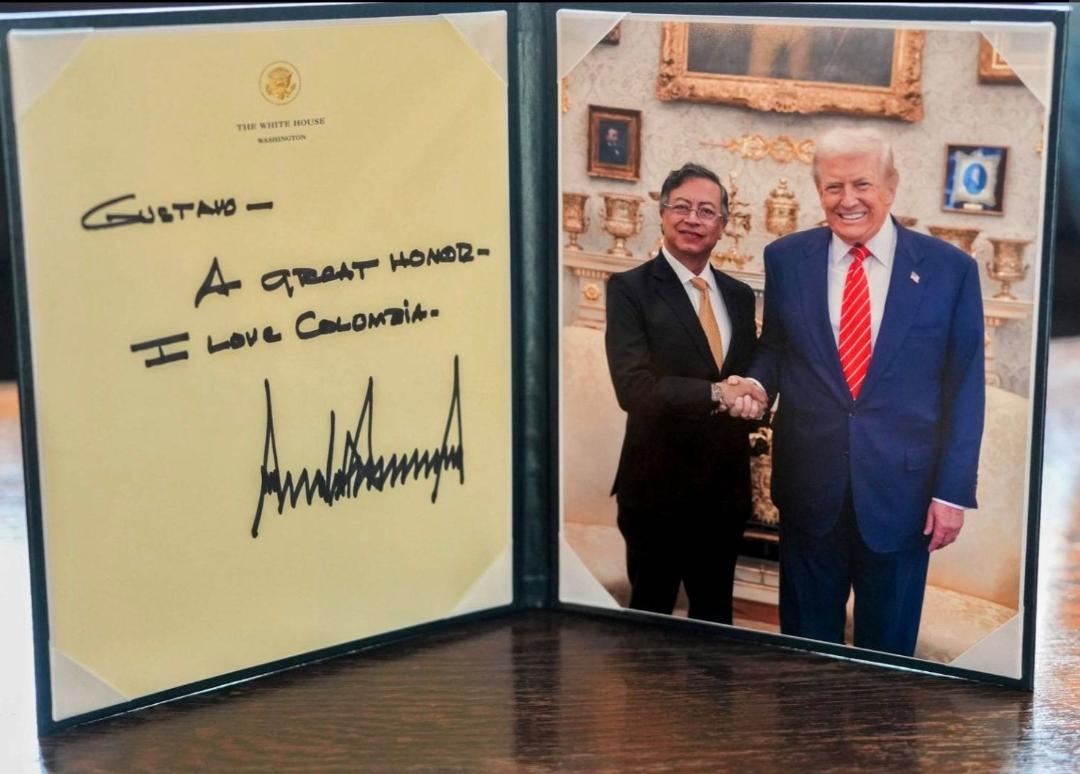 与特朗普结束会晤后，哥伦比亚总统佩特罗今天（北京时间2月4日）在社交媒体上写道：