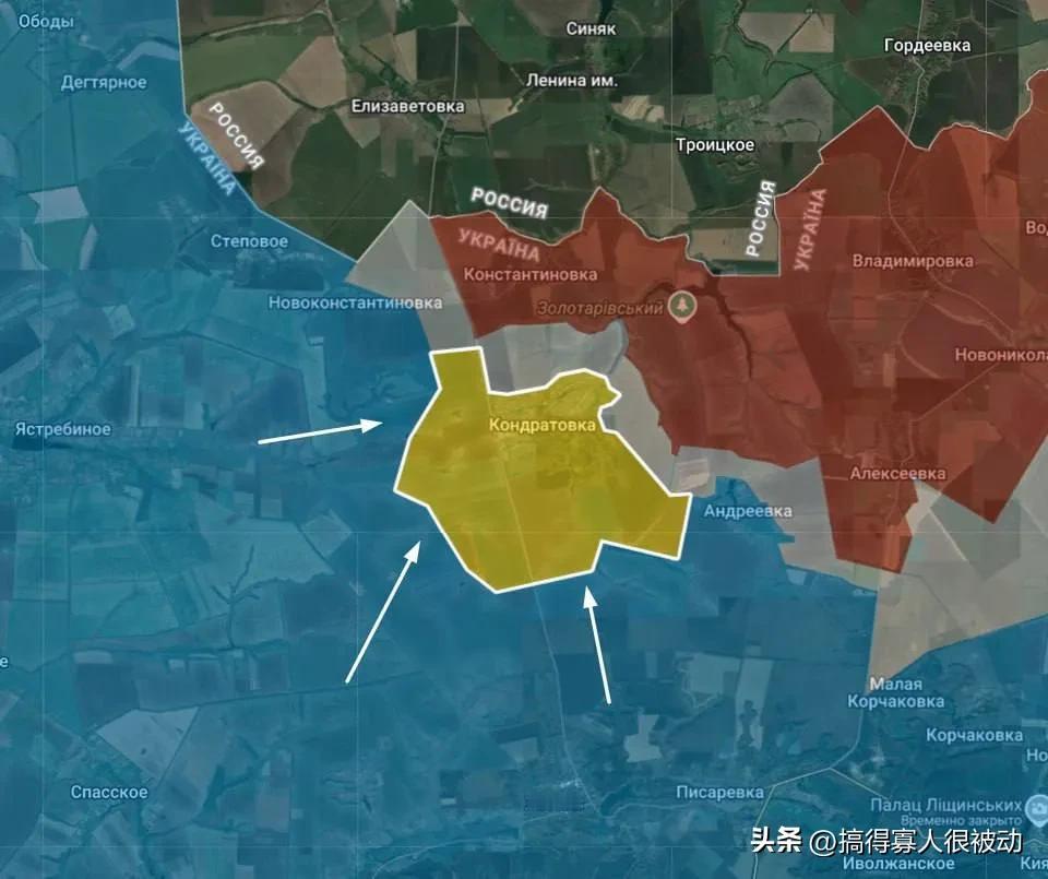 俄军在苏梅部分地区进行战术性撤退。乌军在早先解放安德里夫卡村后，现在完全控制了康