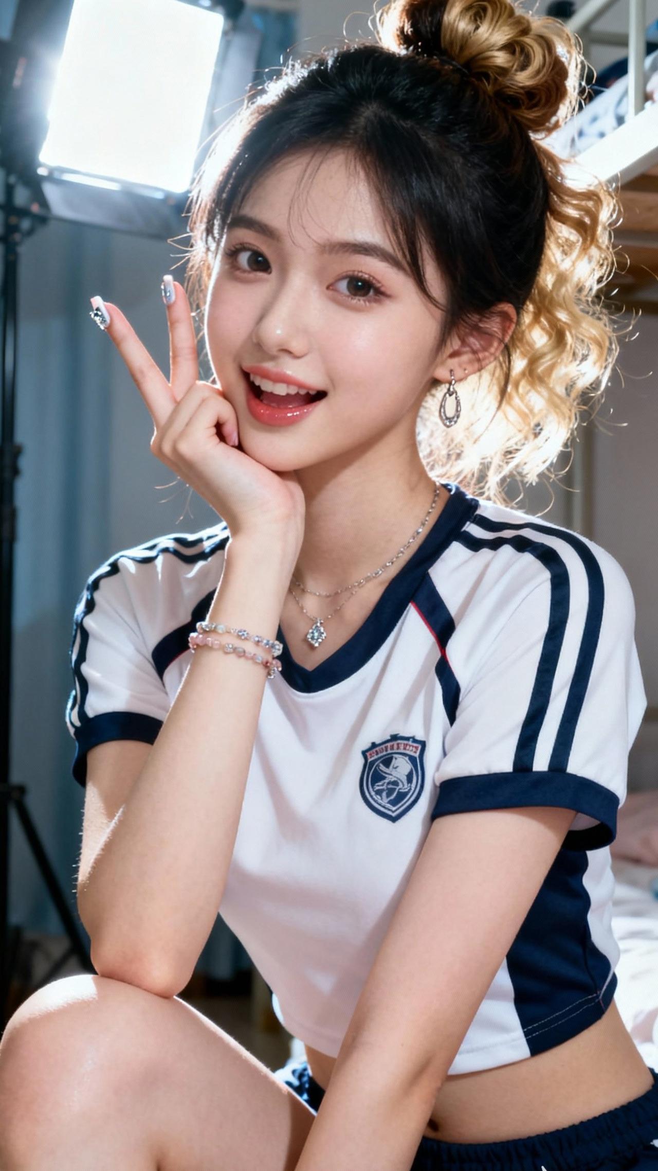 韩系甜妹 元气少女 少女感 清纯甜美